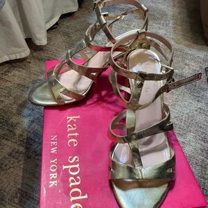 Kate Spade Metallic Gold Heels